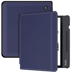iMoshion Slim Hard Case Bookcase Kobo Libra H2O - Donkerblauw
