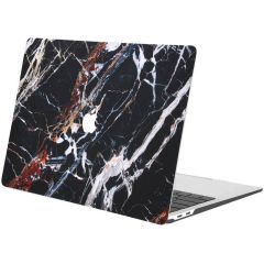 iMoshion Design Laptop Cover MacBook Pro 13 inch (2020) -Black Marble