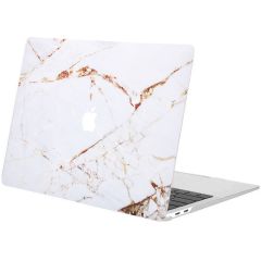 iMoshion Design Laptop Cover MacBook Pro 13 inch (2020) - White Marble
