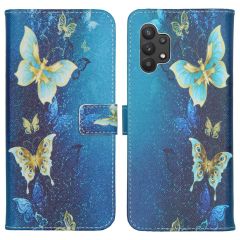 iMoshion Design Softcase Book Case Samsung Galaxy A32 (5G) - Blue Butterfly