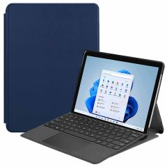 iMoshion Trifold Bookcase Microsoft Surface Pro 8 - Donkerblauw