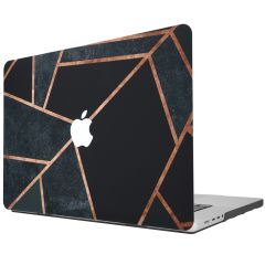iMoshion Design Laptop Cover MacBook Pro 14 inch (2021) - Black Graphic