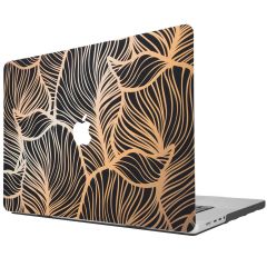 iMoshion Design Laptop Cover MacBook Pro 14 inch (2021) - Golden Leaves