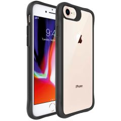 iMoshion Rugged Hybrid Case iPhone SE (2022 / 2020) / 8 / 7 / 6(s) - Zwart / Transparant