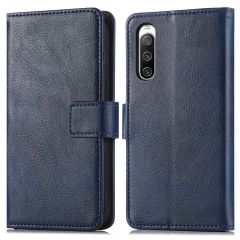iMoshion Luxe Booktype Sony Xperia 10 IV - Donkerblauw