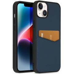Accezz Premium Leather Card Slot Backcover iPhone 14 Plus - Donkerblauw