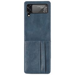 iMoshion Luxe Booktype Samsung Galaxy Z Flip 4 - Donkerblauw