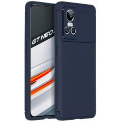 iMoshion Carbon Softcase Backcover Realme GT Neo 3 - Blauw