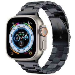 iMoshion Stalen bandje Apple Watch Series 1-8 / SE / Ultra 42/44/45/49 mm - Zwart