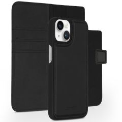 Accezz Premium Leather 2 in 1 Wallet Book Case iPhone 14 - Zwart