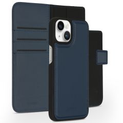 Accezz Premium Leather 2 in 1 Wallet Bookcase iPhone 14 - Donkerblauw