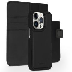 Accezz Premium Leather 2 in 1 Wallet Book Case iPhone 14 Pro - Zwart
