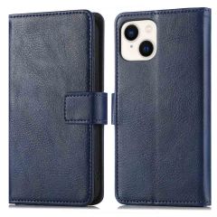 iMoshion Luxe Booktype iPhone 14 Plus - Donkerblauw