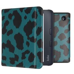 iMoshion Design Slim Hard Case Bookcase Kobo Libra 2 / Tolino Vision 6 - Green Panther