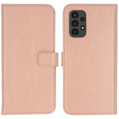 Selencia Echt Lederen Booktype Samsung Galaxy A13 (4G) - Dusty Pink