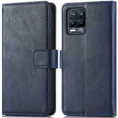 iMoshion Luxe Booktype Realme 8 (Pro) - Donkerblauw