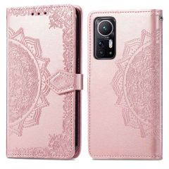 iMoshion Mandala Booktype Xiaomi 12 / 12X - Rosé Goud