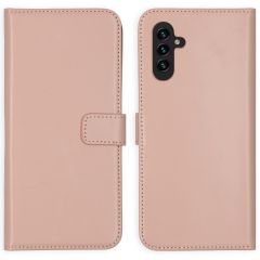 Selencia Echt Lederen Booktype Samsung Galaxy A13 (5G) - Dusty Pink