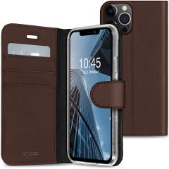 Accezz Wallet Softcase Bookcase iPhone 13 Pro - Donkerbruin