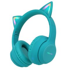 iMoshion Kids LED Light Cat Ear Bluetooth Headphones - Kinder koptelefoon - Lichtblauw