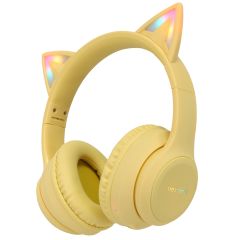 iMoshion Kids LED Light Cat Ear Bluetooth Headphones - Kinder koptelefoon - Geel