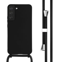 iMoshion Siliconen hoesje met koord Samsung Galaxy S22 Plus - Zwart