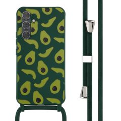 iMoshion Siliconen design hoesje met koord Samsung Galaxy A54 (5G) - Avocado Green