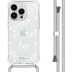 iMoshion Design hoesje met koord iPhone 14 Pro - Butterfly