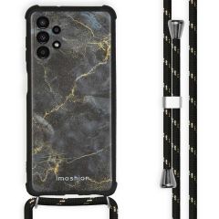 iMoshion Design Backcover met koord Samsung Galaxy A13 (4G) - Black Marble