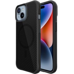 iMoshion Rugged Hybrid Carbon Case met MagSafe iPhone 15 - Zwart