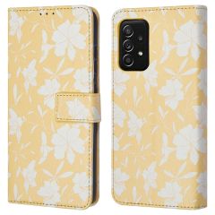 iMoshion Design Bookcase Samsung Galaxy A52(s) (5G/4G) - Yellow Flowers