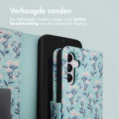 iMoshion Design Bookcase Samsung Galaxy A14 (5G/4G) - Blue Flowers