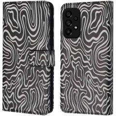 iMoshion Design Bookcase Samsung Galaxy A53 - Black And White