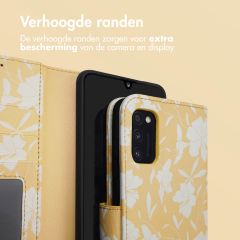 iMoshion Design Bookcase Samsung Galaxy A41 - Yellow Flowers