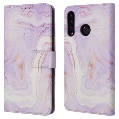 iMoshion Design Bookcase Huawei P30 Lite - Purple Marble