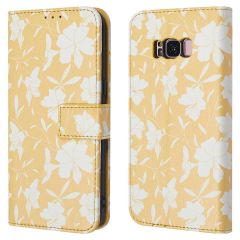 iMoshion Design Bookcase Samsung Galaxy S8 - Yellow Flowers