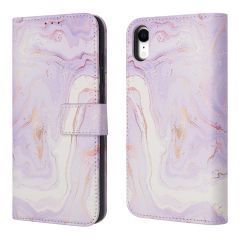 iMoshion Design Bookcase iPhone Xr - Purple Marble