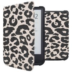 iMoshion Design Slim Soft Case Sleepcover Pocketbook Touch Lux 5 / HD 3 / Basic Lux 4 / Vivlio Lux 5 - Leopard