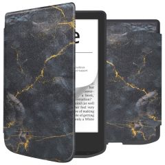 iMoshion Design Slim Soft Case Sleepcover Pocketbook Verse / Verse Pro / Vivlio Light / Light HD - Black Marble