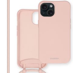 iMoshion Color Backcover met afneembaar koord iPhone 15 - Roze
