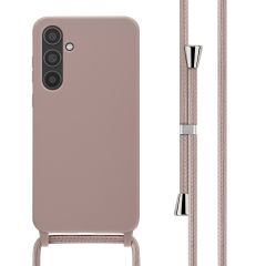 iMoshion Siliconen hoesje met koord Samsung Galaxy A35 - Sand Pink