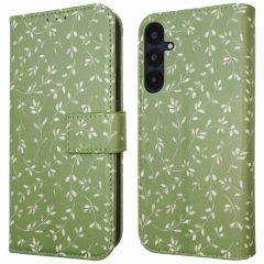 iMoshion Design Bookcase Samsung Galaxy A55 - Green Flowers