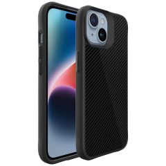 iMoshion Rugged Hybrid Carbon Case iPhone 15 Plus - Zwart