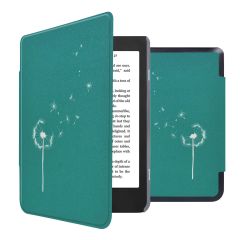 iMoshion Design Slim Hard Case Sleepcover Bookcase Kobo Nia - Green Dandelion