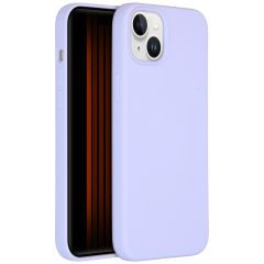 Accezz Liquid Silicone Backcover iPhone 15 Plus - Paars