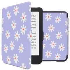iMoshion Design Slim Hard Case Sleepcover Bookcase Kobo Clara 2E / Tolino Shine 4 - Flowers Distance