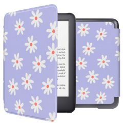 iMoshion Design Slim Hard Case Sleepcover Amazon Kindle (2022) 11th gen - Flowers Distance