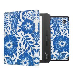 iMoshion Design Slim Hard Case Sleepcover met stand Tolino Vision 5 - Flower Tile