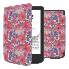 iMoshion Design Slim Soft Case Sleepcover Pocketbook Verse / Verse Pro / Vivlio Light / Light HD - Flower Watercolor