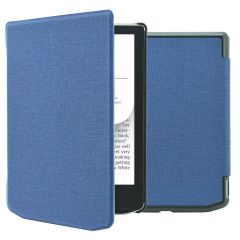 iMoshion Canvas Sleepcover Bookcase Pocketbook Verse / Verse Pro / Vivlio Light / Light HD - Donkerblauw
